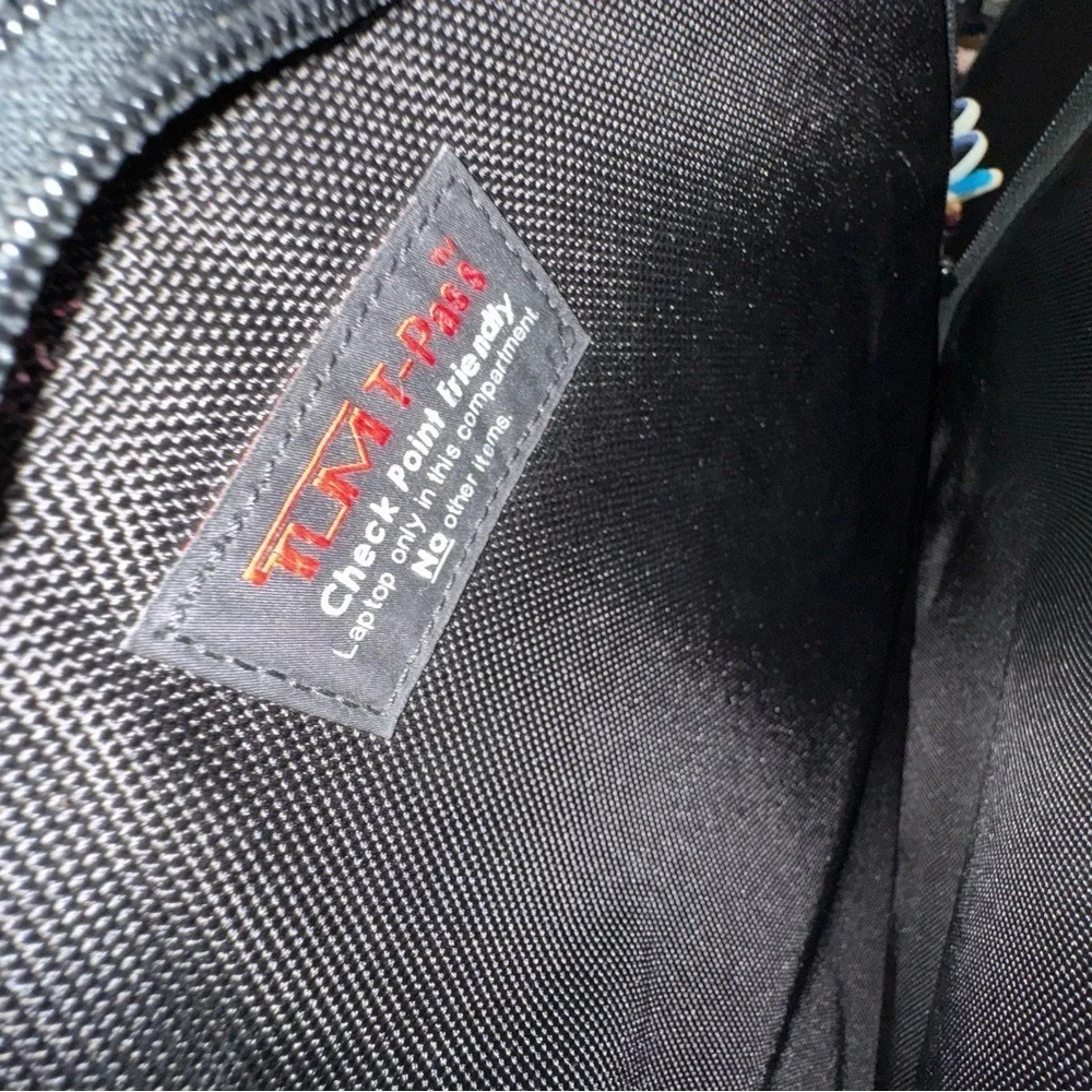 Tumi‎ Black Genuine Leather Briefcase Travel Bag